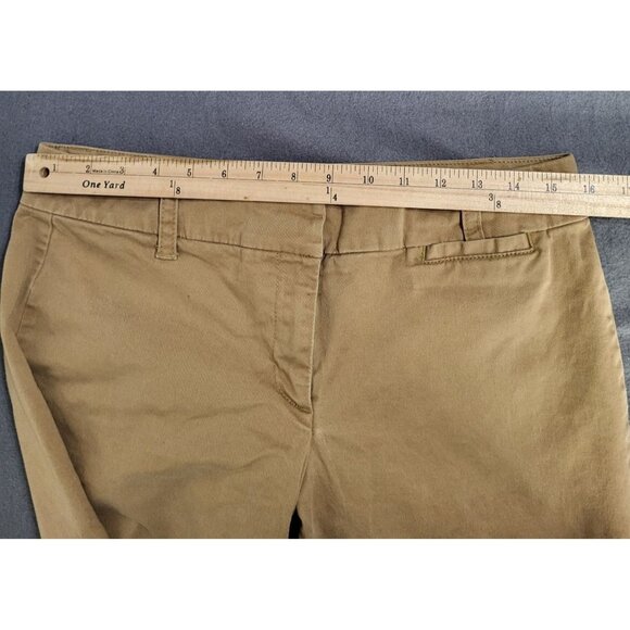 Tommy Hilfiger Womens SZ 8 Cropped Capri Tan Khaki Pants y2K preppy - Picture 4 of 10